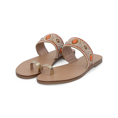 RASTEIRA COURO BORDADO