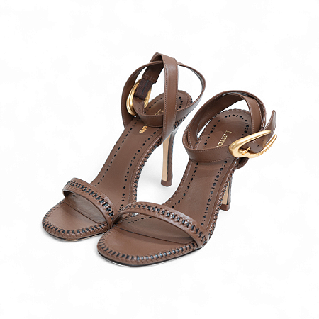 SANDALIA COURO LISO