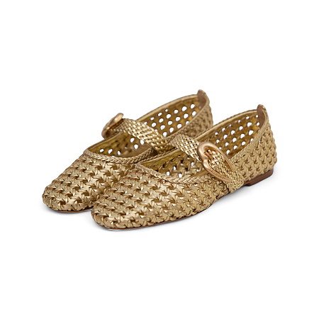 SAPATILHA COURO METALIZADO TRESSE