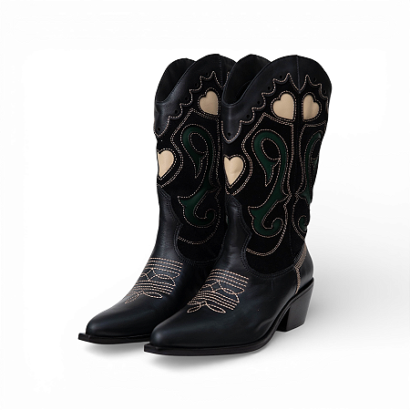 BOTA BORDADA LUIZA BARCELOS