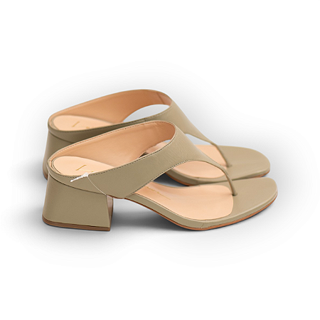 MULE COURO LUIZA BARCELOS