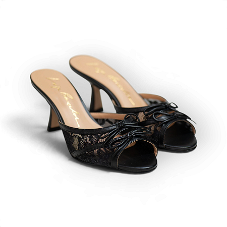 MULE COURO LUIZA BARCELOS