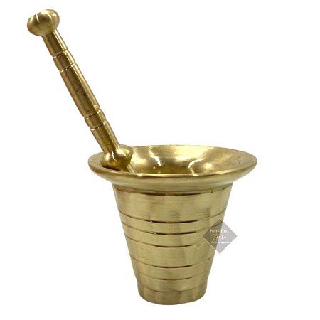 Almofariz Bronze Puro G (PROMOÇÃO)