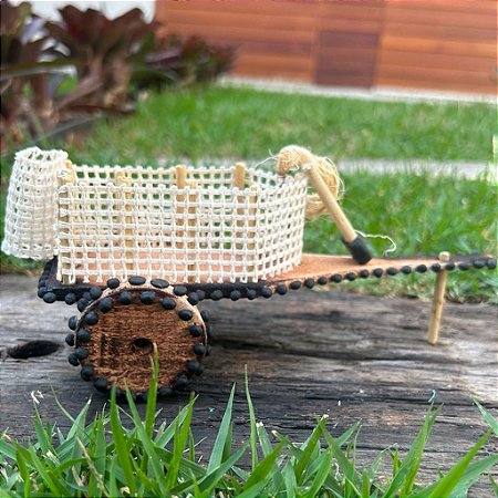 Carro De Boi Miniatura Madeira