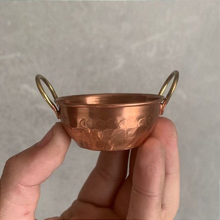 Mini tacho de cobre 5cm - Maciço - Cura - Radiestesia - Magia