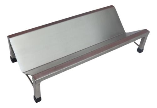 Calha Veterinária Cirúrgica Em V 100% Aço Inox Média 75cm
