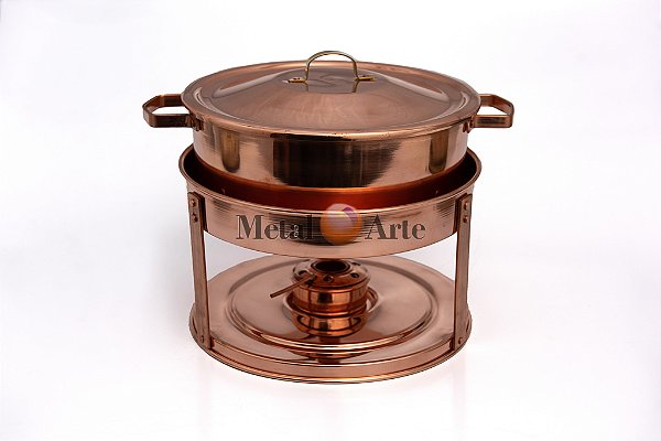 Rechaud Cobre Banho Maria Panela