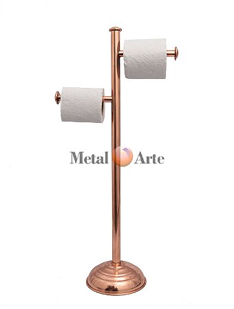 Porta Papel Higiénico De Base Cobre Puro