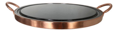 Grelha Para Carne De Pedra Sabão 27 Cm De Diâmetro Curado