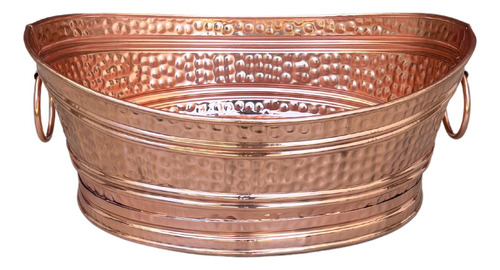 Champanheira Em Cobre Oval Modelo Rustica 11,5 Litros