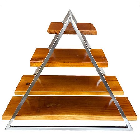Escadinha Prateleira De Inox 4 Andares Para Buffet