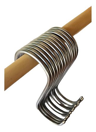 24 Gancho De Inox Multiuso 1/8'' Para Casa Comercio Açougue