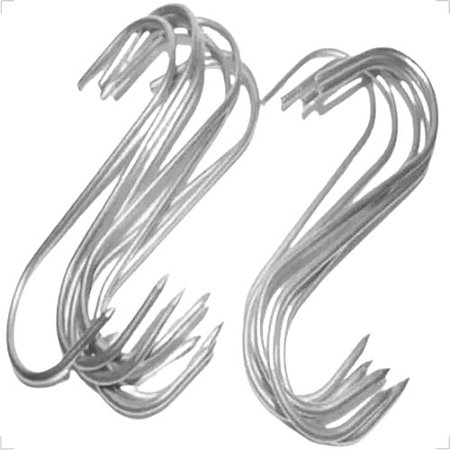 Gancho De Inox P/gancheira N0 1/8 Kit Com 48 Peças - Açougue