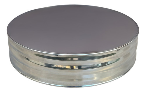 Boleira/porta Bolo Inox Prata Alta Qualidade 40 Cm