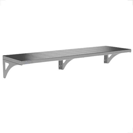 Prateleira Aérea Aço Inox 22cm X 100cm Restaurante Cor Cinza