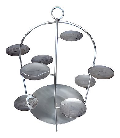 Suporte Petisco Petisqueira Inox Gaiola Buffet Restaurante