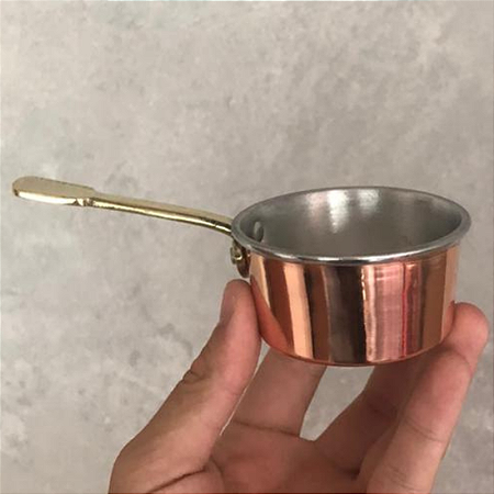 Panelinha Cobre C/Aluminio interno e Cabo em Bronze