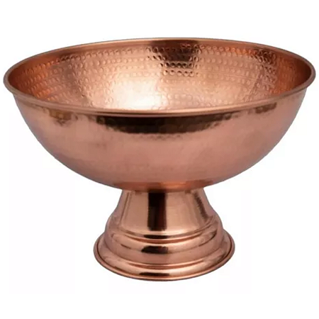 Champanheira Cobre Puro C/Pé Sem alças
