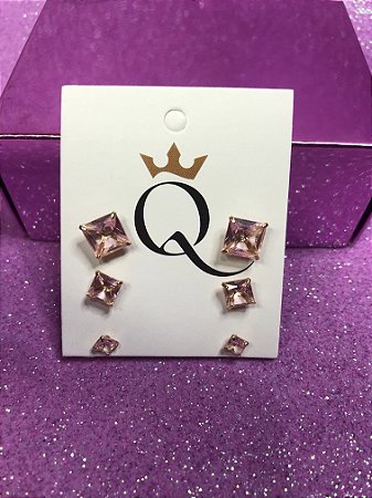 TRIO QUADRADO PINK