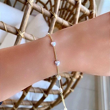 PULSEIRA PÉROLA CORAÇÃO