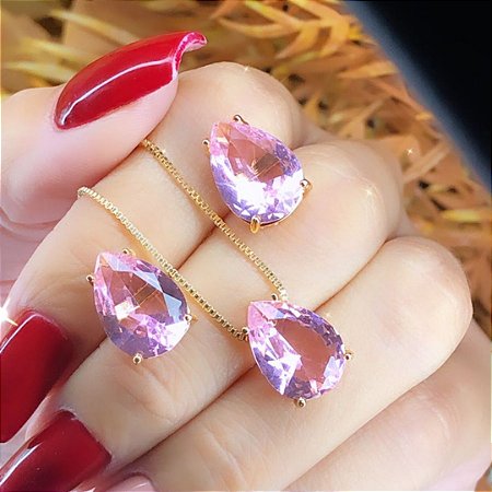 CONJUNTO GOTA ROSA