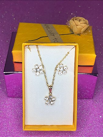 CONJUNTO STRASS FLOR