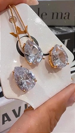 CONJUNTO GOTA CRISTAL