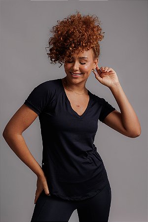 Blusa dry longa Preto