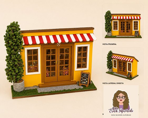 Quadro Cenário Miniatura Cantina Italiana