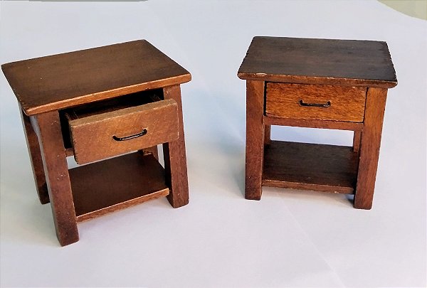 Kit Criado mudo miniatura casinha Revista DeAgostini