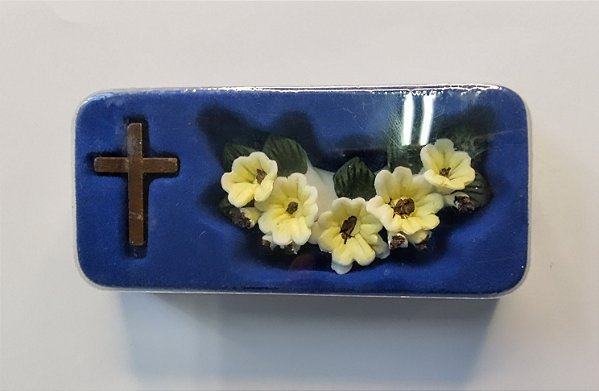 Item religioso em miniatura casinha Revista DeAgostini