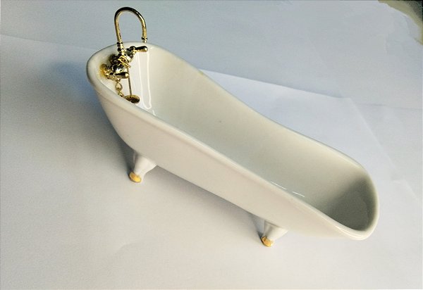 Banheira miniatura casinha Revista DeAgostini