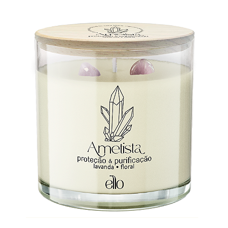 Ametista - Lavanda - Vela Aromática - 170g