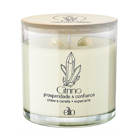 Citrino - Cravo e Canela - Vela Aromática - 170g