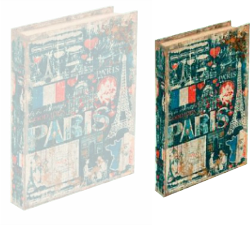 Caixa Livro Pequena Paris  26x17x4