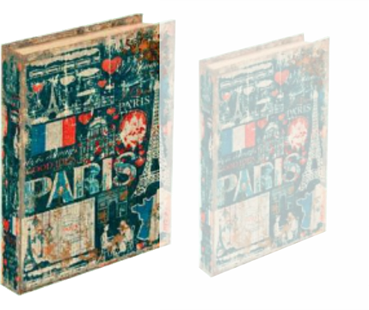 Caixa Livro Grande Paris,  30x24x5