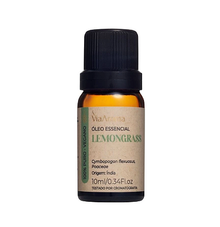 Óleo Essencial Lemongrass Via Aroma - 10ml