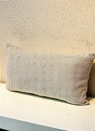 ALMOFADA EM  LINHO, FORMATO RIM, 50X30