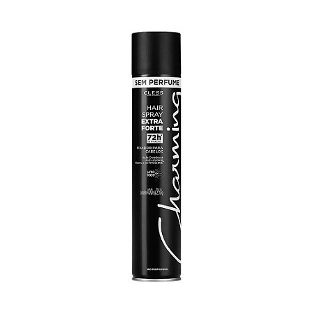 Hair Spray Fixador Extra Forte Sem Perfume Charming 400ml