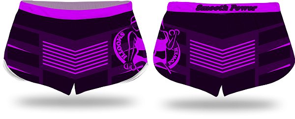 Shorts feminino dark purple