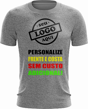 Kit 4 Camiseta Personalizada Para Empresas Logo Marca