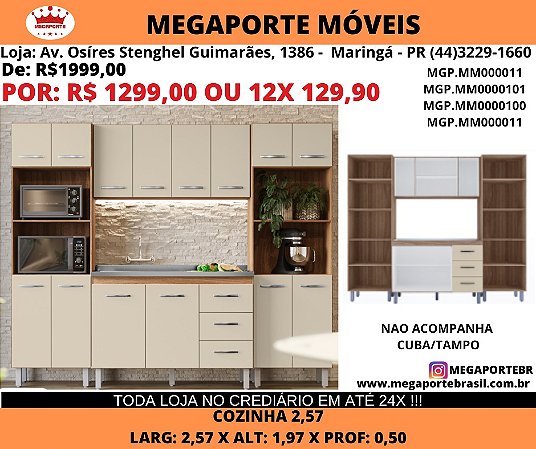 Cozinha Compacta 2,57