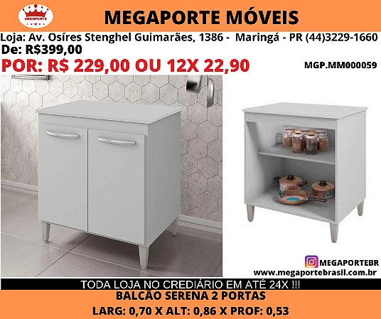 Balcão Multiuso 2 Portas