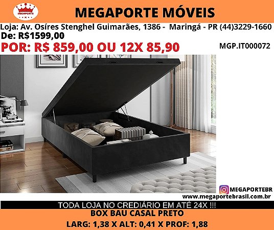 Box Bau Casal 1,38x1,88