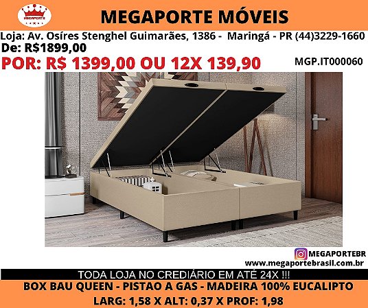 Box Bau Queen 1,58x1,98