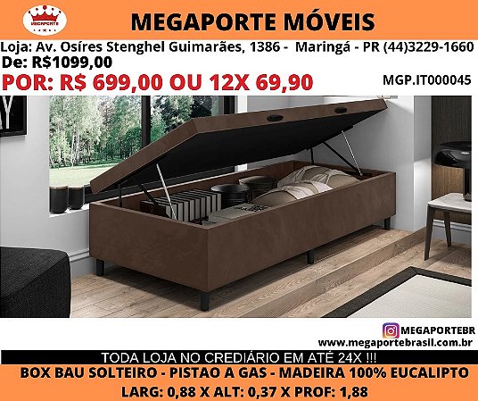 Box Bau Solteiro 1,88x0,88