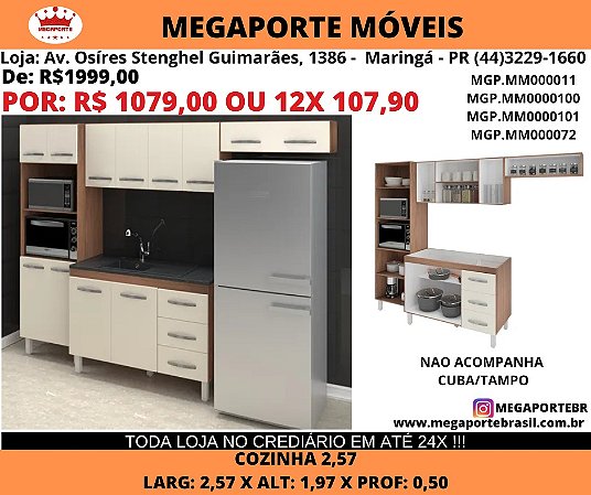 Cozinha Compacta 2,57m