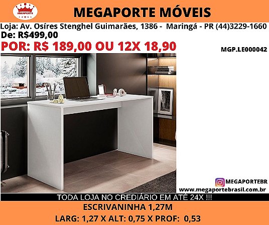Escrivaninha 1,27M