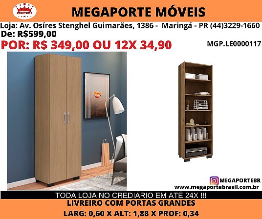 Estante 2 Portas Grande