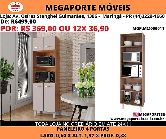 Paneleiro Duplo 4 portas